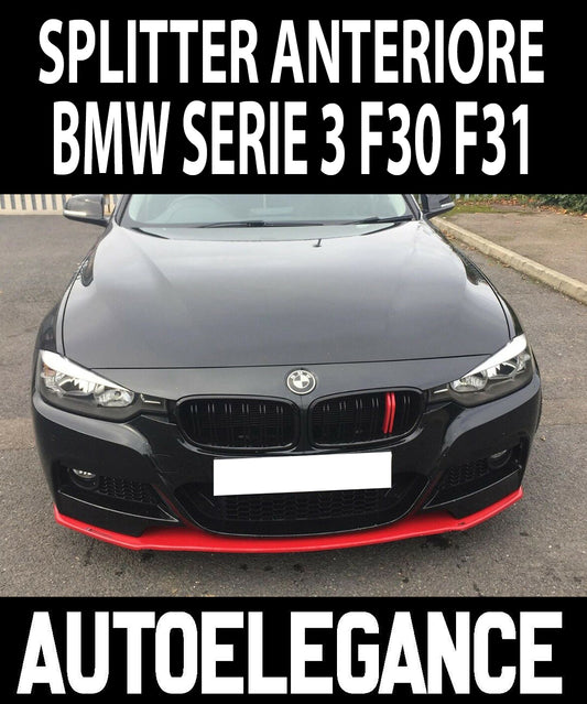 BMW SERIE 3 F30 F31 2011-2018 SPOILER SOTTO PARAURTI ANTERIORE SPLITTER AUTOELEGANCERICAMBI