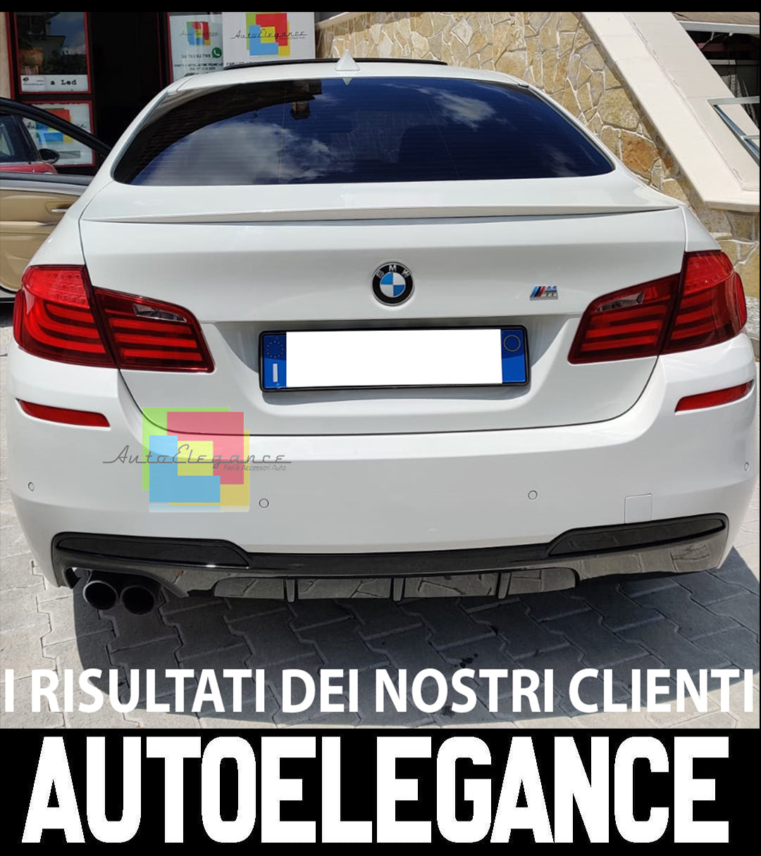 DIFFUSORE POSTERIORE SOTTO PARAURTI M PERFORMANCE- BMW SERIE 5 F10 F11 2011-2013