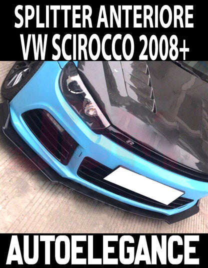 VW SCIROCCO 2008-2017 FRONT BUMPER SPLITTER SPOILER CARBON RS