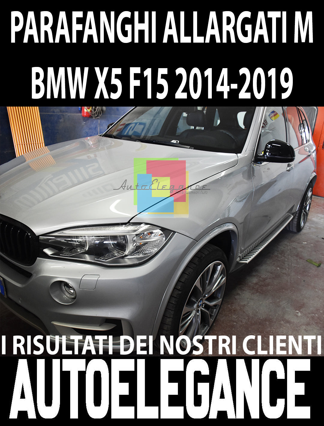 SET OF 4 WHEEL ARCH WIDENINGS BMW X5 F15 2014 ONWARDS M-SPORT LOOK
