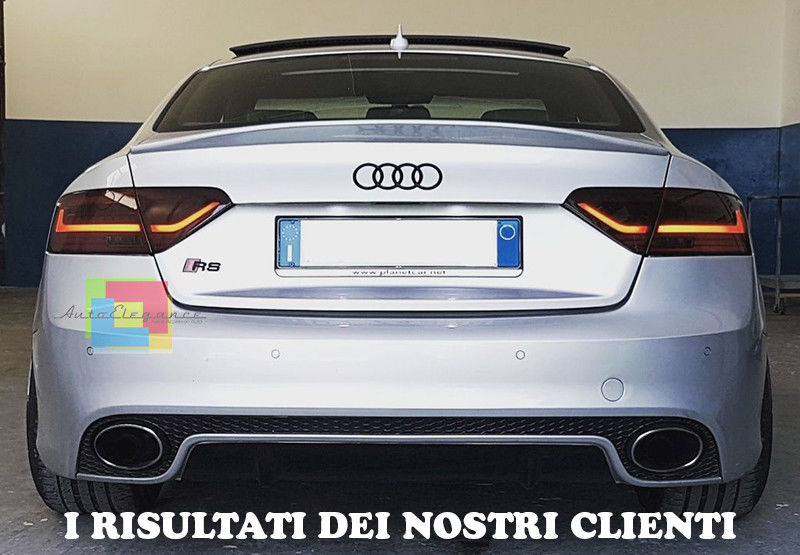 AUDI A5 COUPE 2007-2014 SPOILER POSTERIORE ALETTONE SUL COFANO LOOK S5 SLINE AUTOELEGANCERICAMBI