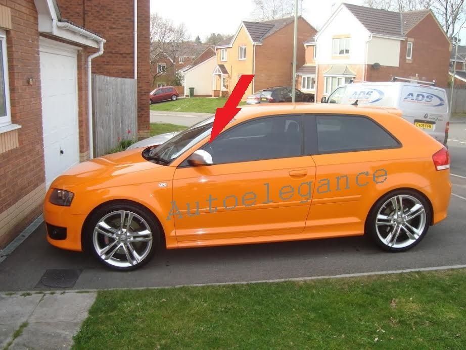 AUDI A3 S3 8P 03-08 COPERTURE SATINATE SPECCHI - CALOTTE SPECCHIETTI SLINE S3 AUTOELEGANCERICAMBI