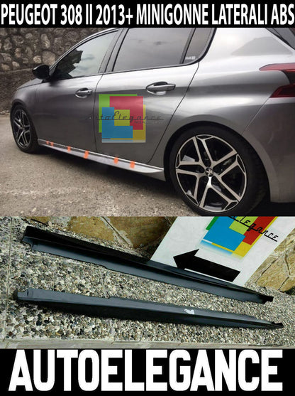 GT LINE SIDE DOOR SKIRTS FOR PEUGEOT 308 II 5 DOORS 2013+ ABS SIDE SKIRTS