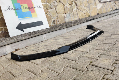 AUDI A3 8V 12-16 SLINE BUMPER SPLITTER ABS GLOSSY BLACK RS3 SPOILER
