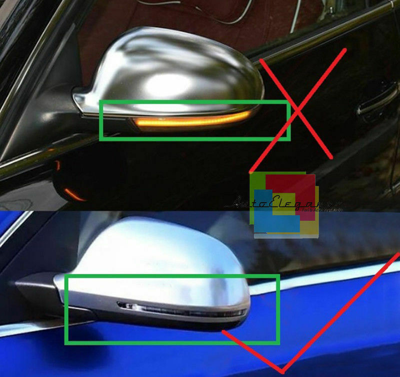 AUDI A5 S5 RS5 B8 2007-2009 FRECCE LED DINAMICHE + SPECCHI LATERALI SATINATI AUTOELEGANCERICAMBI