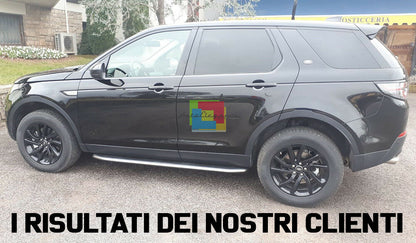 LAND ROVER DISCOVERY SPORT 2015+ PEDANE LATERALI ACCIAIO INOX & PVC SOTTO PORTA