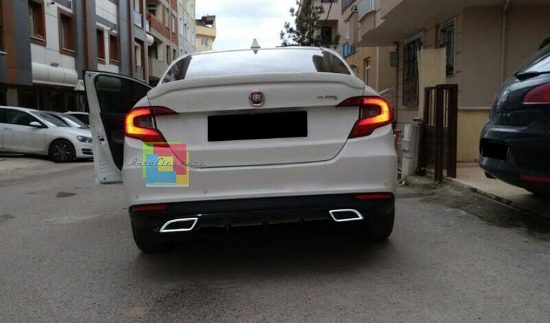 FIAT TIPO 2015+ DIFFUSORE SOTTO PARAURTI DIFFUSORE TERMINALI OVALI ABS