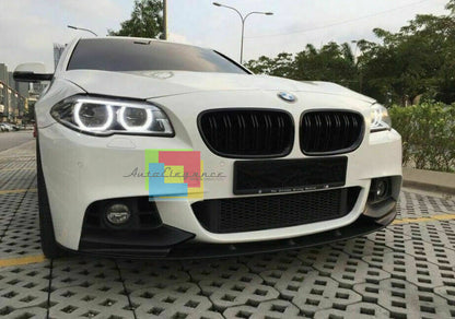 SPLITTER SOTTO PARAURTI ANTERIORE BMW SERIE 5 F10 F11 NERO OPACO M LAMA 0133