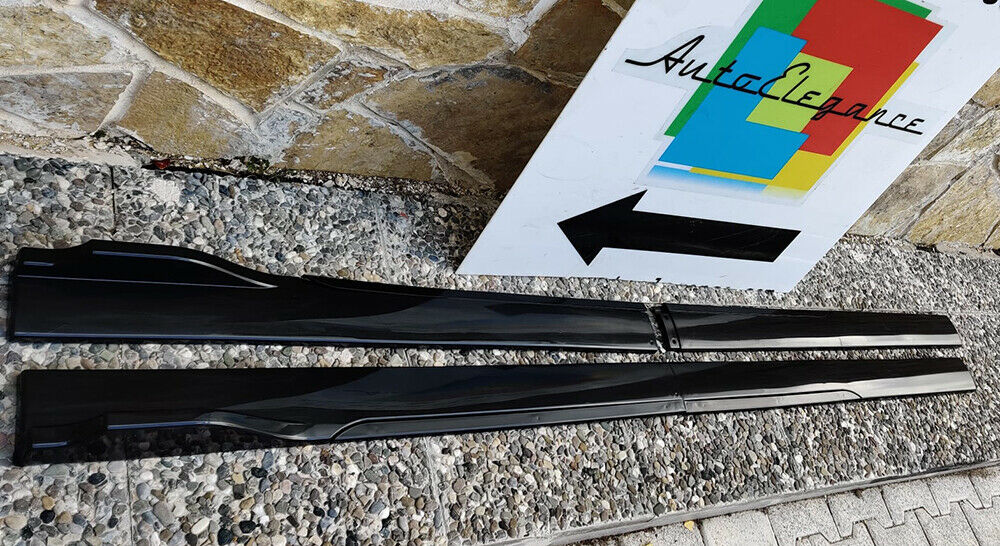 LAME BMW SERIE 5 G30 G31 SPLITTER SOTTO MINIGONNE LATERALI ABS NERO LUCIDO 0038