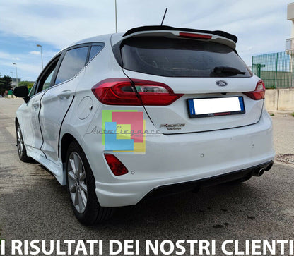 FORD FIESTA MK8 2017+ SPOILER POSTERIORE TETTO AGGIUNTIVA ALA NERO LUCIDO 0039