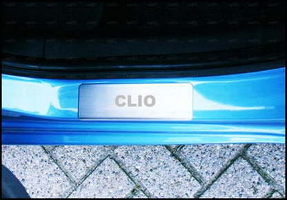 RENAULT CLIO MK4 4 2012+ EXCLUSIVE LOOK CHROME DOOR SILL ADHESIVE 4 PIECES