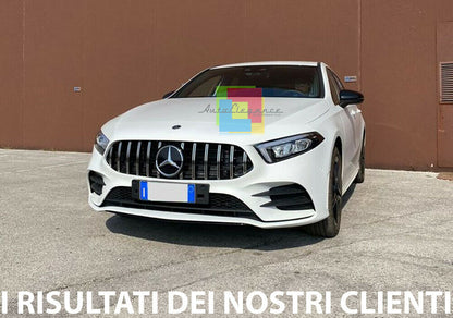 GRIGLIA ANTERIORE MERCEDES CLASSE A W177 2018+ CALANDRA AMG PROFILI CROMO 0067