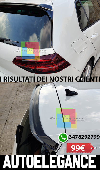 VW GOLF 7 STANDARD 2012-2016 ADDITIONAL REAR ROOF SPOILER ABS LOOK BLACK