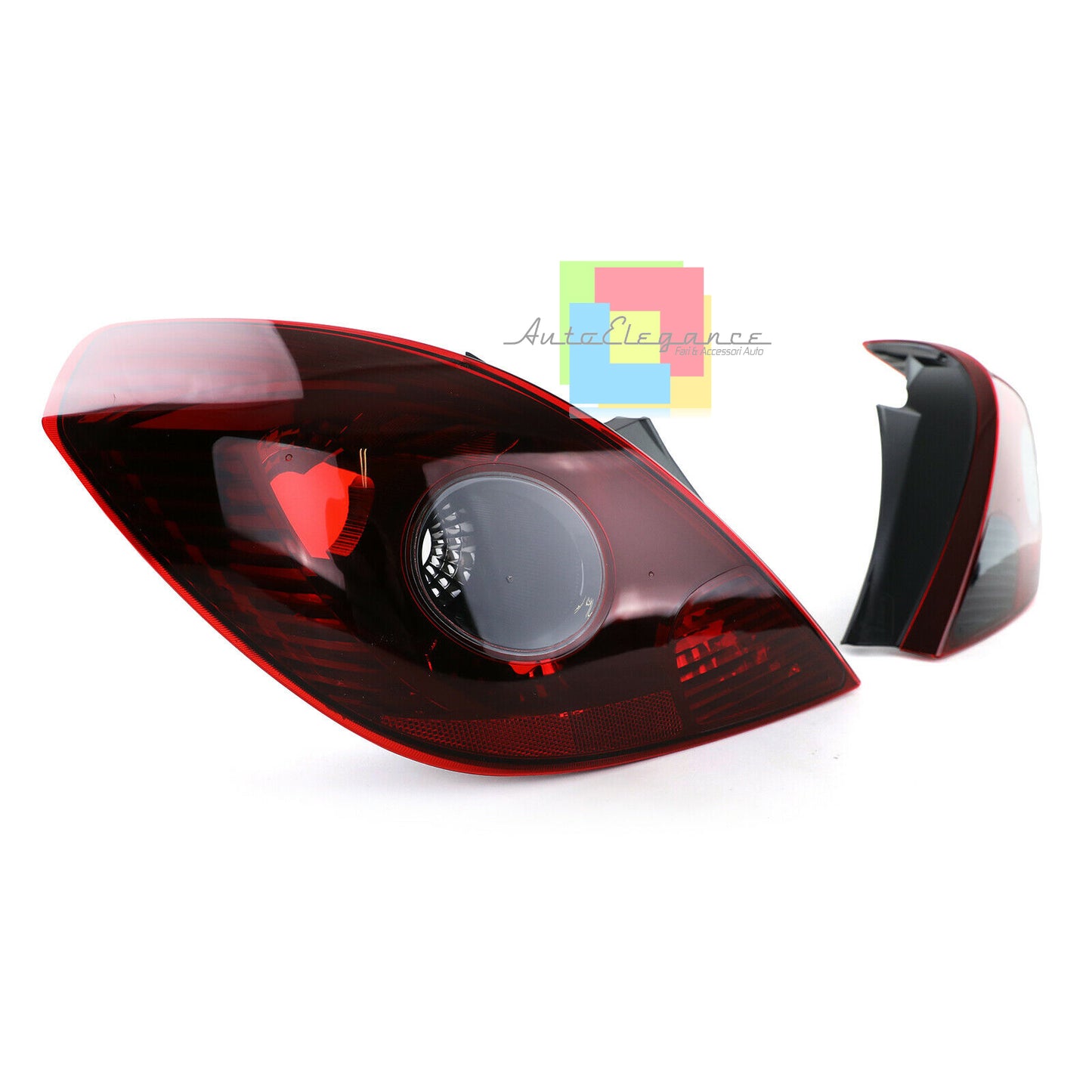 OPEL CORSA D 3 DOORS REAR LIGHTS RED SMOKE