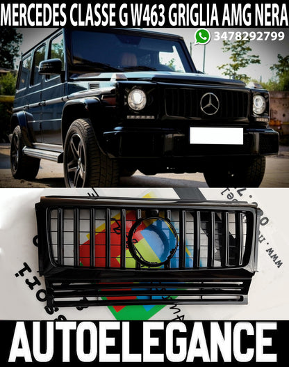 MERCEDES G-CLASS W463 1990-2014 AMG FRONT GRILLE GT-R BLACK