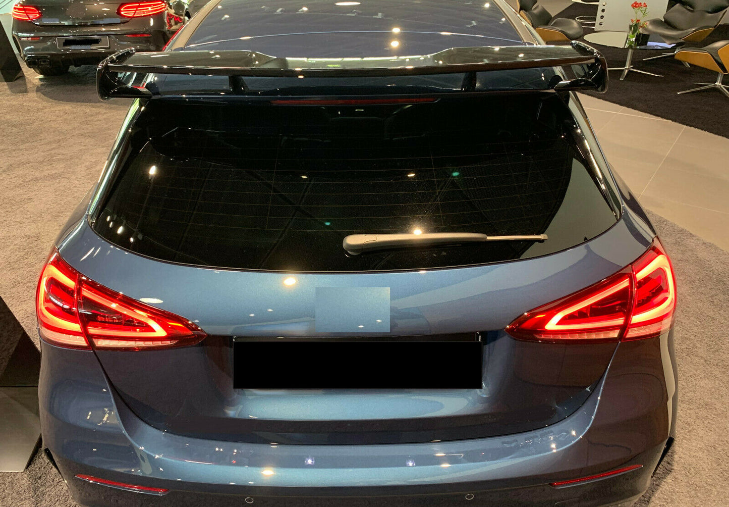 MERCEDES CLASSE A W177 2018+ SPOILER SUL TETTO IN ABS NERO LOOK AMG