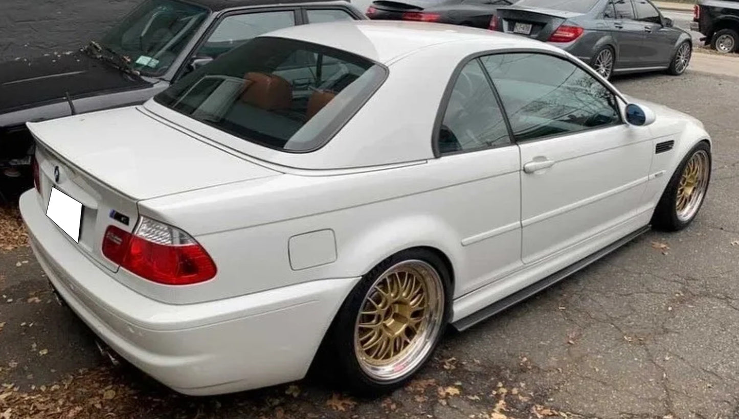 BMW SERIE 3 E46 COUPE SPLITTER SOTTO MINIGONNE LATERALI ABS NERO LUCIDO 0070 AUTOELEGANCERICAMBI