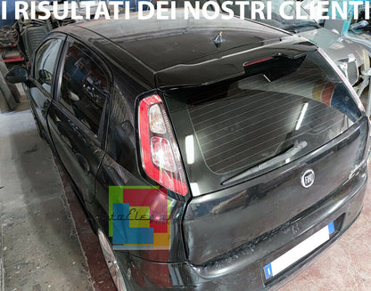 FIAT GRANDE PUNTO / PUNTO EVO SPOILER SUL TETTO SPORTIVO NERO LUCIDO 0268