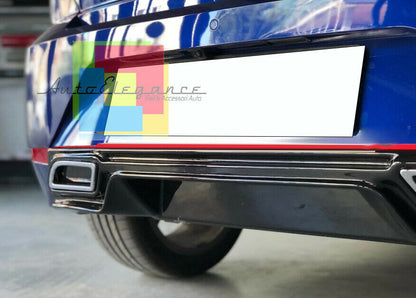 SEAT IBIZA 5 V 2017-2021 DIFFUSORE FR NERO SOTTO PARAURTI POSTERIORE 0201