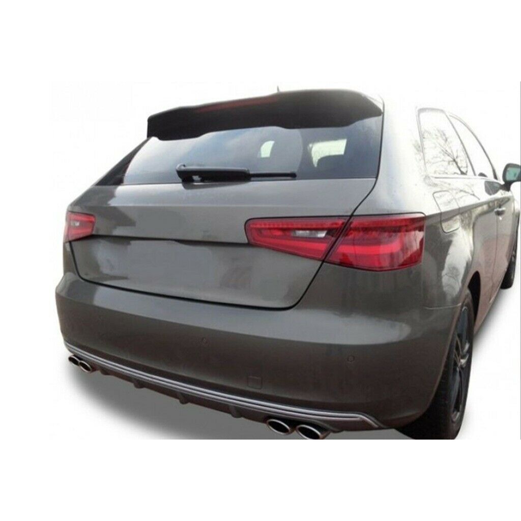 AUDI A3 8V 3 PORTE 2012-2019 SPOILER POSTERIORE TETTO LOOK RS3 AUTOELEGANCERICAMBI