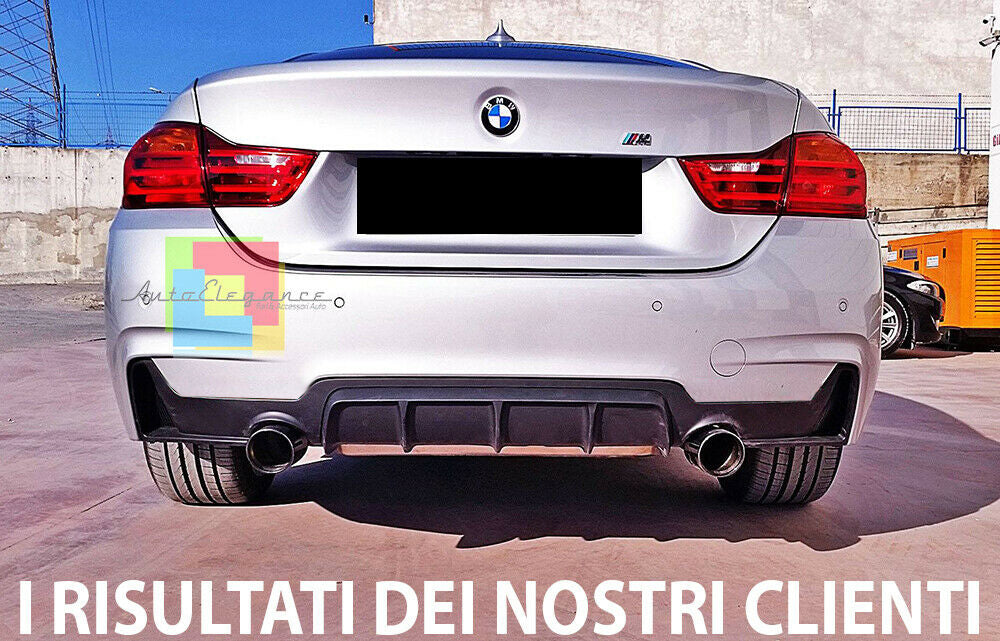 BMW SERIE 4 F32 F33 PARAURTI POSTERIORE LOOK M SPORT M SPORT SINGOLO SCARICO AUTOELEGANCERICAMBI