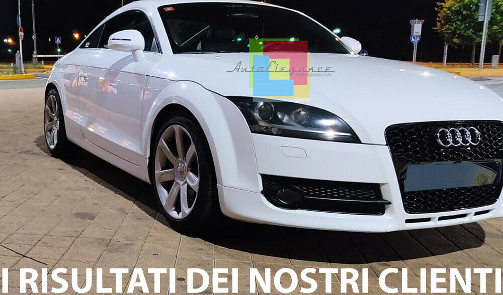 GLOSS BLACK FRONT GRILLE FOR AUDI TT 8J 2006-2014 RSTT HONEYCOMB GRILLE