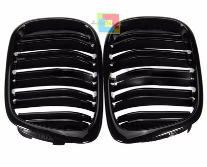 DOUBLE M BAND FRONT GRILLES FOR BMW 5 SERIES E39 95-03 SEDAN SW