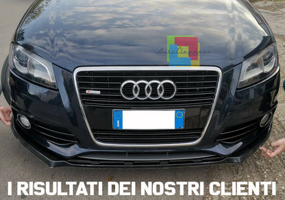SOTTO PARAURTI ANTERIORE AUDI A3 8P 2008-2012 SPOILER ABS / PLASTIC NERO SPLITTER