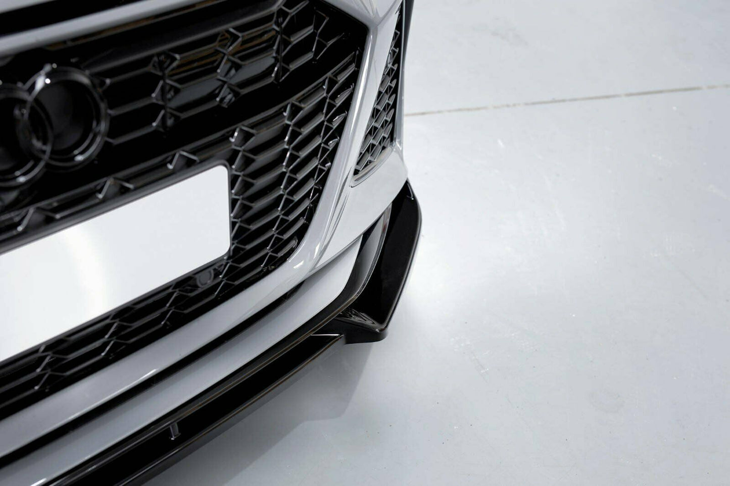 FRONT BUMPER SUITABLE FOR AUDI A6 C8 RS6 2018+ BLACK ABS SPLITTER 0019