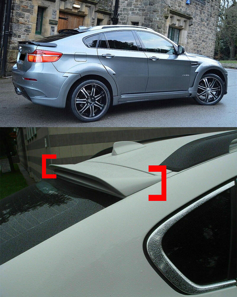 BMW X6 E71 E72 2008-2014 SPOILER SUL TETTO IN ABS / PLASTIC LOOK M AUTOELEGANCERICAMBI