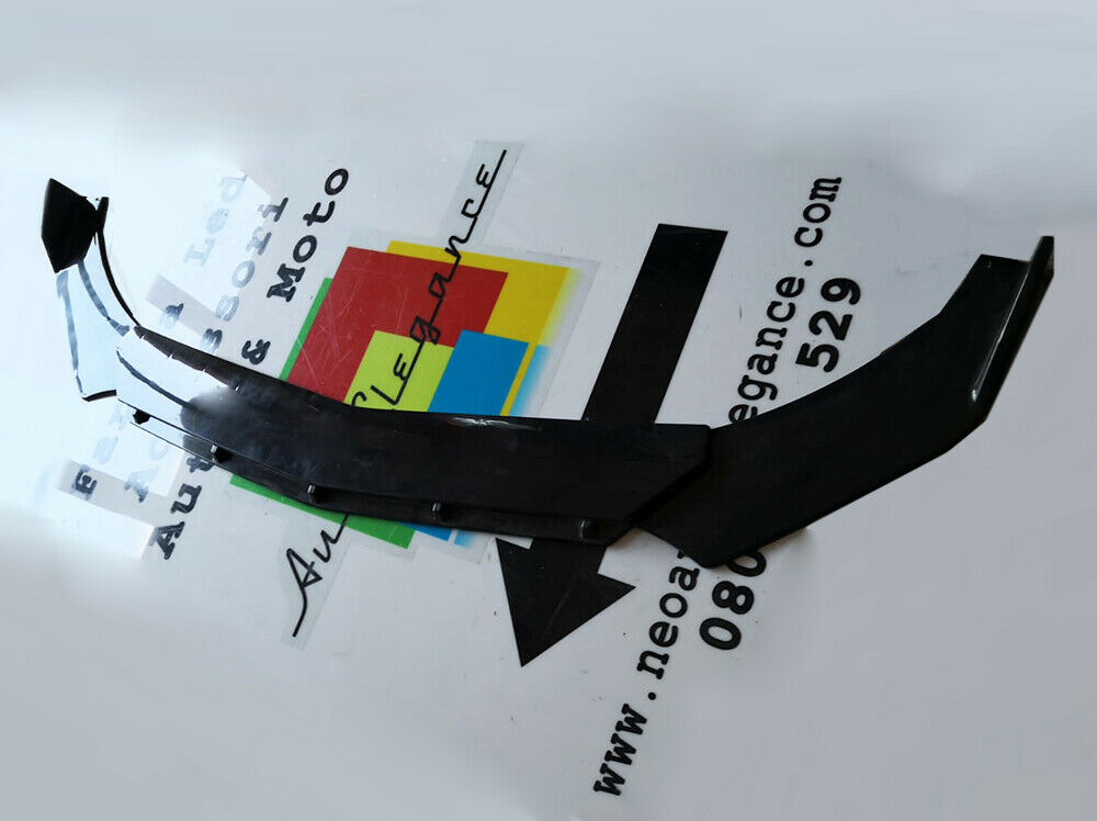 MERCEDES A-CLASS W176 FRONT BUMPER SPLITTER GLOSS BLACK RS LOOK - 3P