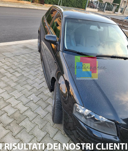 FLAPS UNDER SIDE SKIRTS AUDI A3 8P SPORTBACK ABS GLOSSY BLACK BLADES