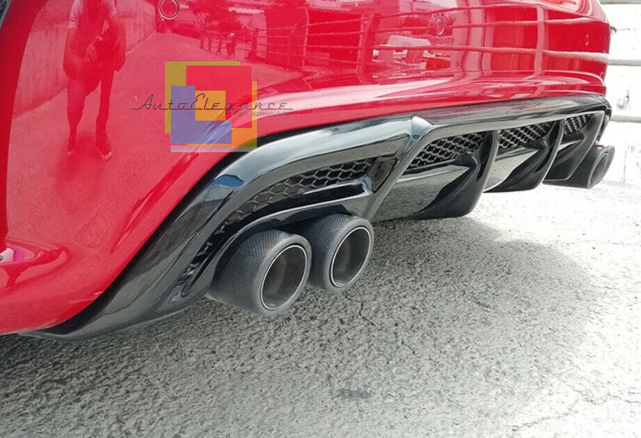 MERCEDES A-CLASS W176 2012-2018 AMG REAR DIFFUSER WITH CARBON LOOK TIP-PIPE