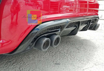 MERCEDES A-CLASS W176 2012-2018 AMG REAR DIFFUSER WITH CARBON LOOK TIP-PIPE