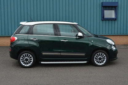 PEDANE LATERALI PER FIAT 500L 2012 IN POI SOTTO PORTA ANTISCIVOLO