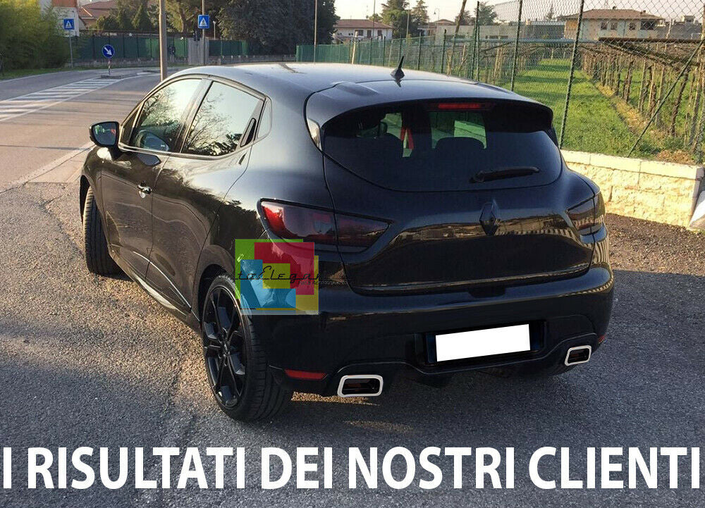 RENAULT CLIO 4 IV 2012-2019 DIFFUSORE POSTERIORE LOOK RS ABS NERO LUCIDO