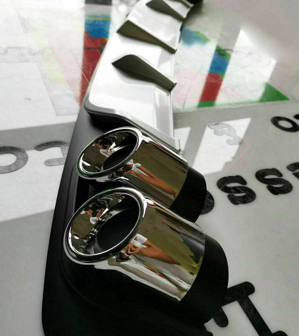 DIFFUSORE SOTTO PARAURTI PER FIAT PANDA 2012+ DIFFUSORE 4 SCARICHI ABS