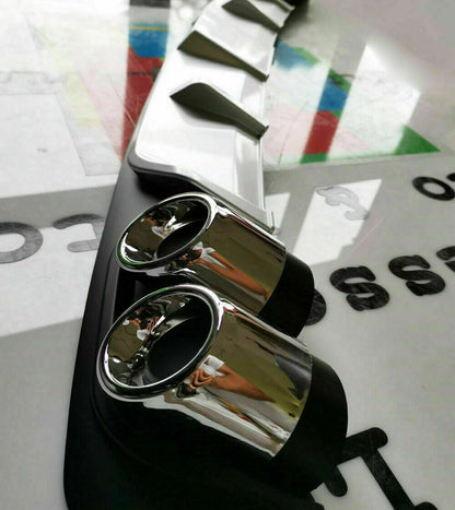 DIFFUSORE SOTTO PARAURTI PER FIAT PANDA 2012+ DIFFUSORE 4 SCARICHI ABS