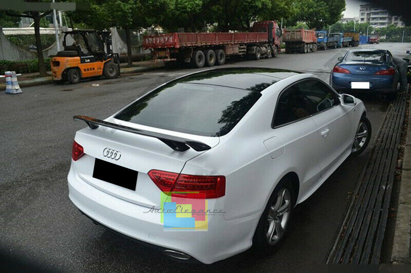 AUDI A5 8T COUPE 3 PORTE 07-15 SPOILER POSTERIORE COFANO RS5 S5 ABS NERO LUCIDO AUTOELEGANCERICAMBI