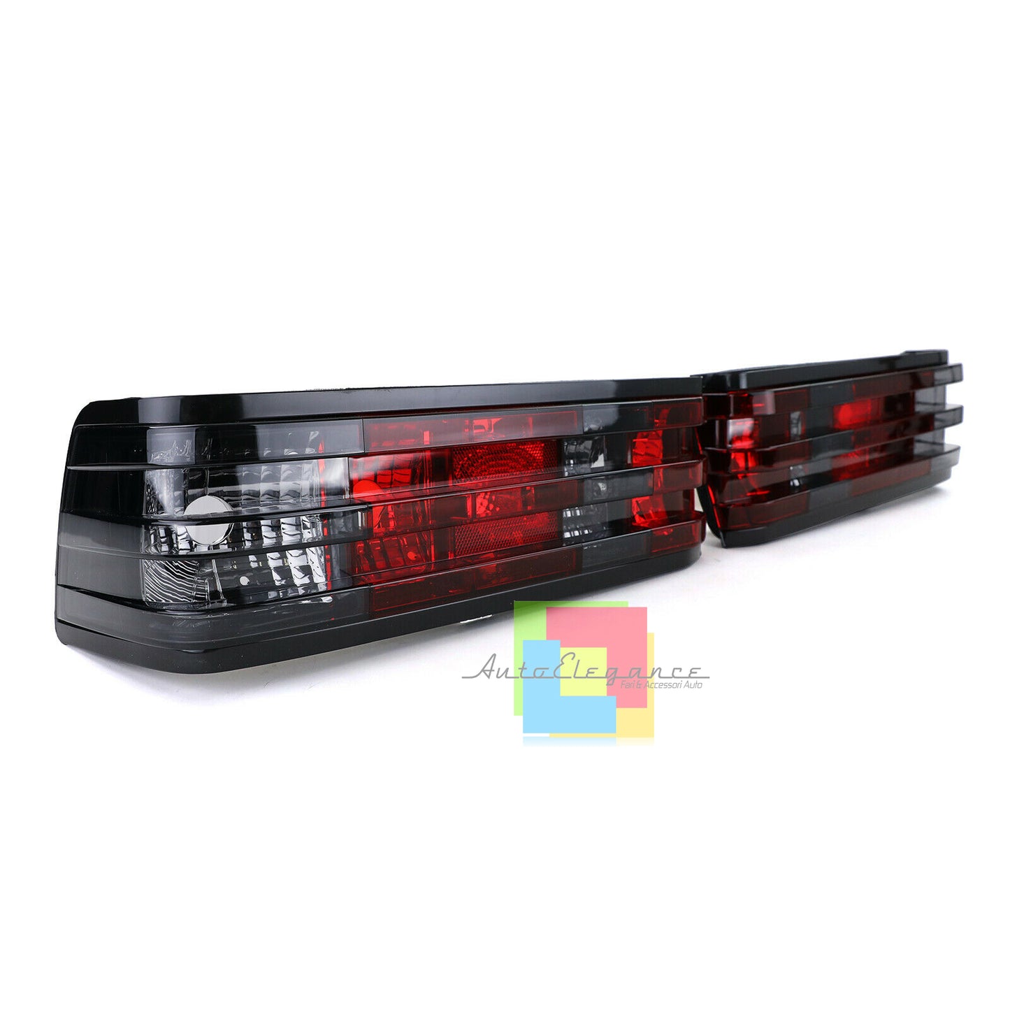 MERCEDES 190 W201 1982-1993 REAR LIGHTS RED SMOKE