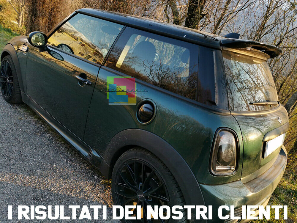 MINI COOPER R56 2005-2014 SPOILER POSTERIORE SUL TETTO SPORTIVO NERO LUCIDO 0154