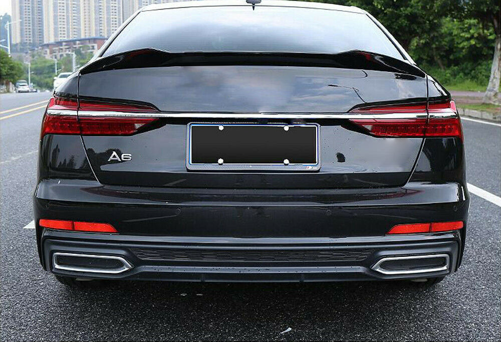 AUDI A6 4A C8 DAL 2018+ BERLINA SPOILER POSTERIORE SUL COFANO DEFLETTORE RS6 ABS AUTOELEGANCERICAMBI