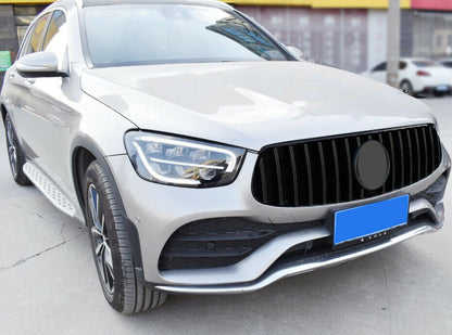 GRIGLIA ANTERIORE MERCEDES GLC C253 X253 2019+ FACELIFT PROFILI NERI PANAMERICA