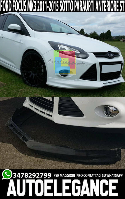 LOOK ZETEC S SOTTO PARAURTI FORD FOCUS MK3 2011+ SPOILER ANTERIORE .-.