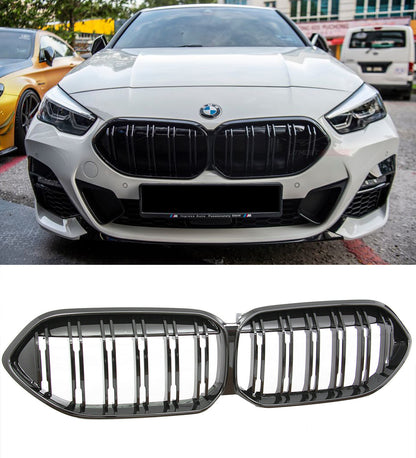BMW 2 SERIES F44 GRILLE FRONT GRILLES DOUBLE BAND GLOSS BLACK ABS