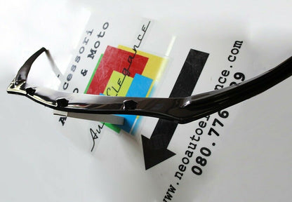 LIP SPOILER SOTTO PARAURTI ANTERIORE PER RENAULT CLIO IV 2012+ ABS NERO .-