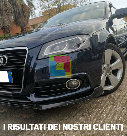 SOTTO PARAURTI ANTERIORE AUDI A3 8P 2008-2012 SPOILER ABS / PLASTIC NERO SPLITTER