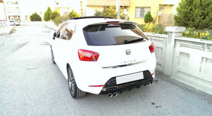 SEAT IBIZA 6J 2008-2016 5 PORTE DIFFUSORE POSTERIORE FR LOOK NERO ABS / PLASTIC
