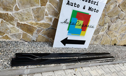 LAME BMW SERIE 5 G30 G31 SPLITTER SOTTO MINIGONNE LATERALI ABS NERO LUCIDO 0038