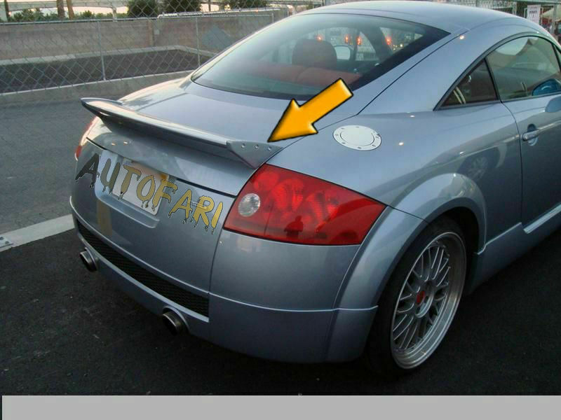 AUDI TT 8N SPOILER POSTERIORE SUL COFANO LOOK TTS TTRS ALETTONE AUTOELEGANCERICAMBI